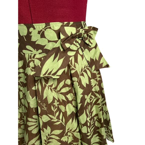 Miss‎ Sixty Women’s Size Medium Cotton Silk Blend Floral Swing Skirt Lined - Picture 3 of 8